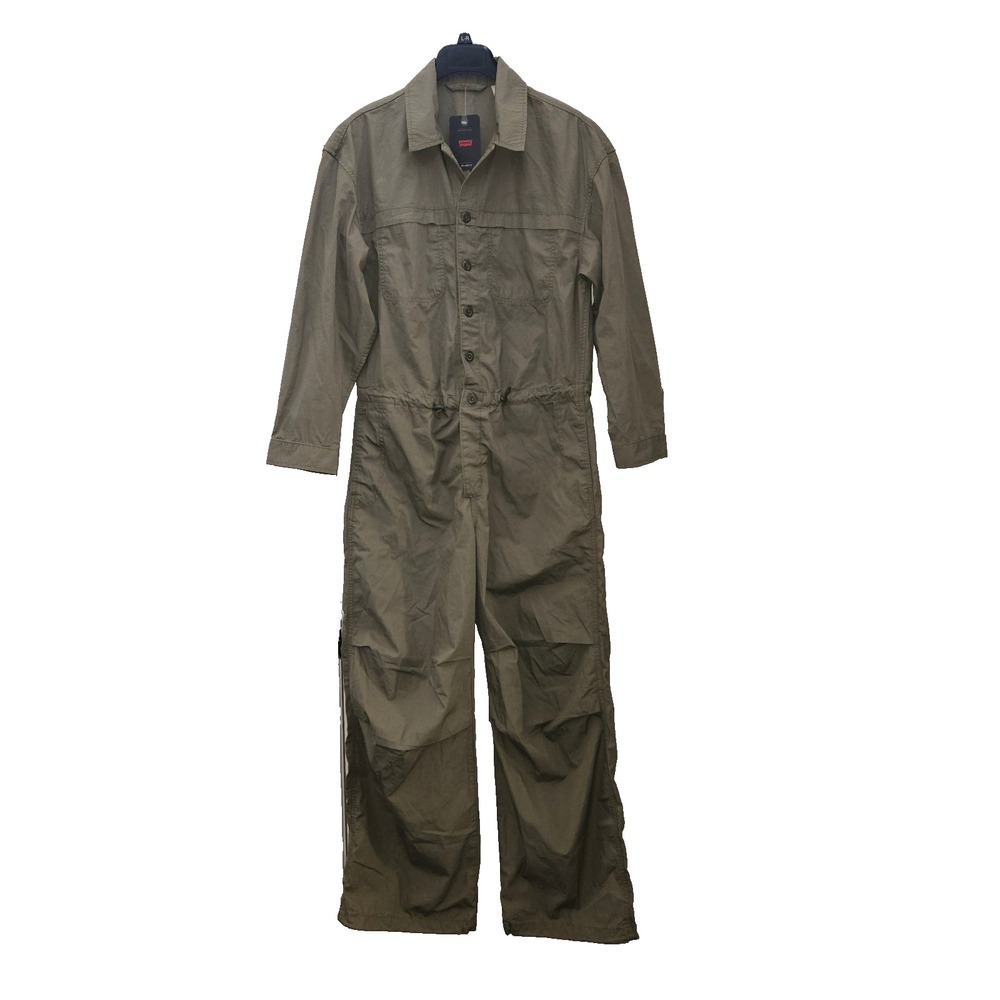 Levi's Parachute Baggy Jumpsuit Women's M Deep Lichen Green Utilitycore Military